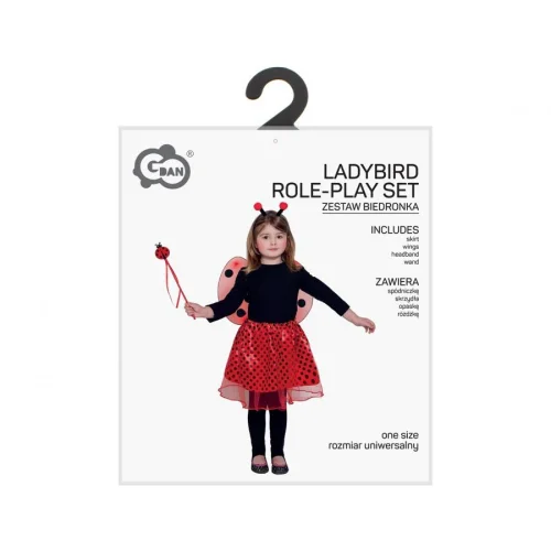 Zestaw Przebranie Biedronka 4-elementowy