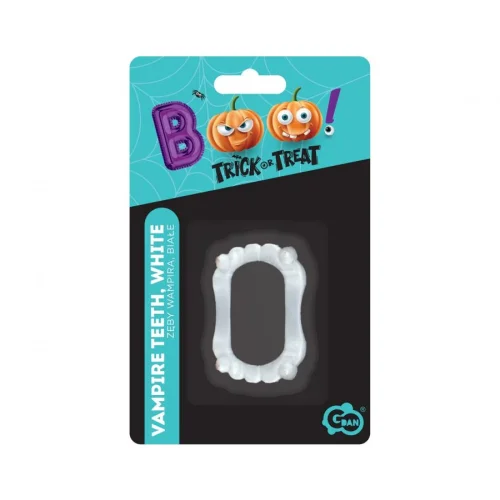 Zęby Wampira Kły Wampirze na Halloween | Białe