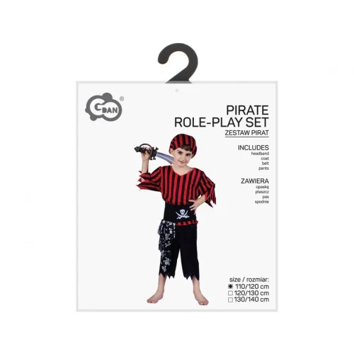 Strój dla Dzieci Pirat Korsarz 4-elementowy