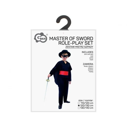 Strój dla Dzieci Mistrz Szpady Zorro |  120/130 cm