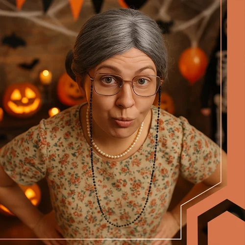 Kompletny Strój Babci 5-elementowy Ruhhy