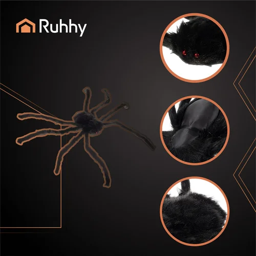 Duży Włochaty Pająk Dekoracyjny RUHHY