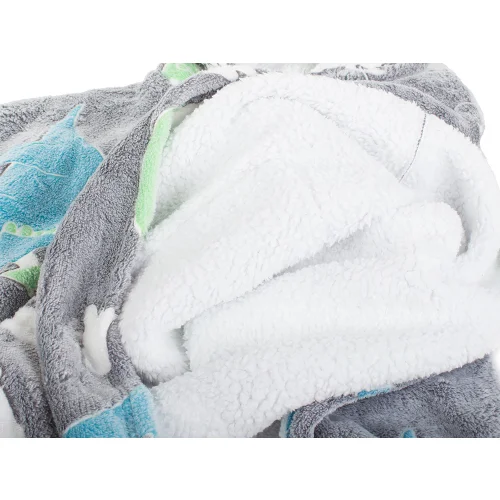 Bluza Koc Oversize dla Dzieci  Świecąca Szara