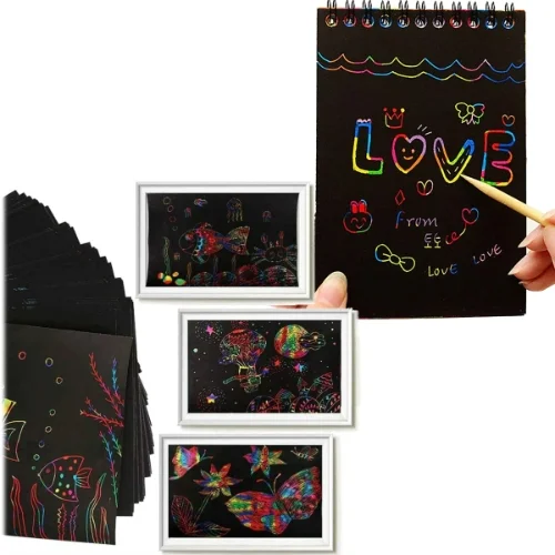 Scratch Paper Note Wydrapywanka Tęczowa