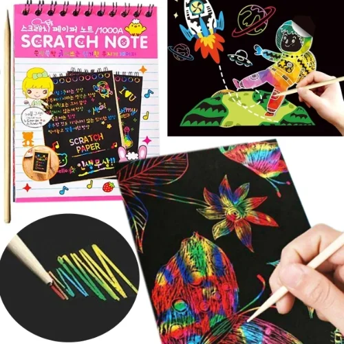 Scratch Paper Note Wydrapywanka Tęczowa