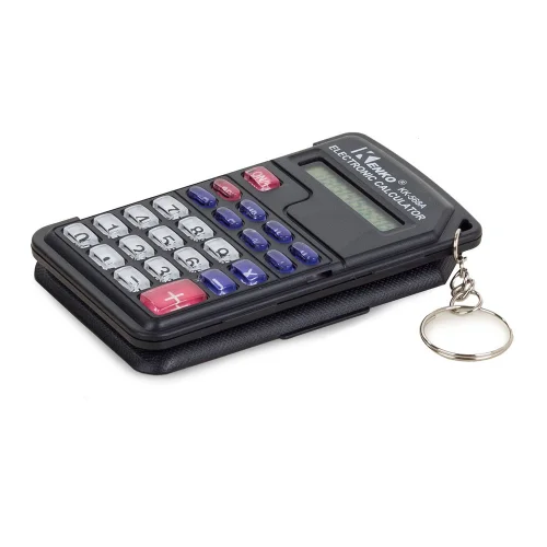 Kalkulator kieszonkowy 8 cyfr brelok składany etui