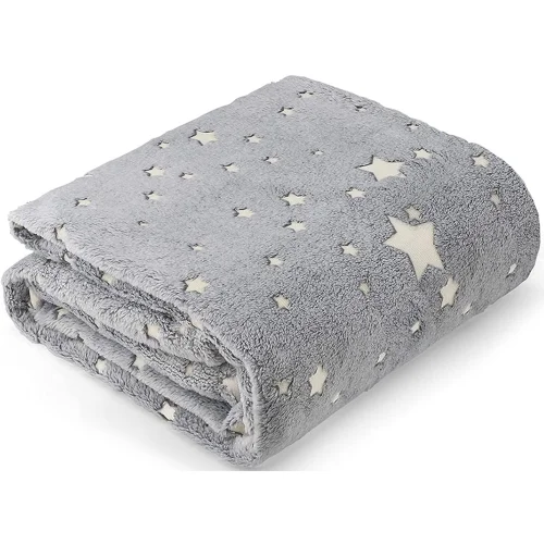 Miękki koc pled narzuta na łóżko świecący 150x180