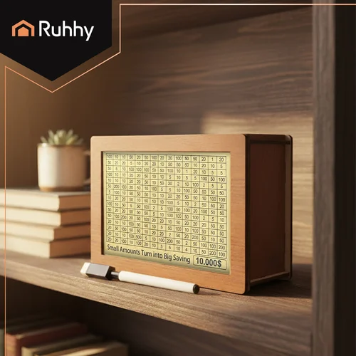 DREWNIANA SKARBONKA WYKREŚLANKA RUHHY „10 000”