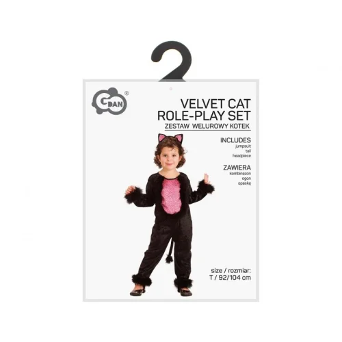 STDZ Zestaw dla dzieci Welurowy Kotek 92/104 cm