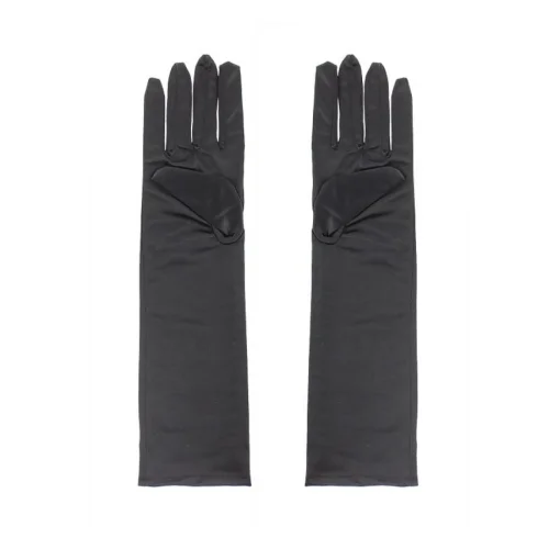 STAI Rękawiczki wieczorowe, długie, czarne
