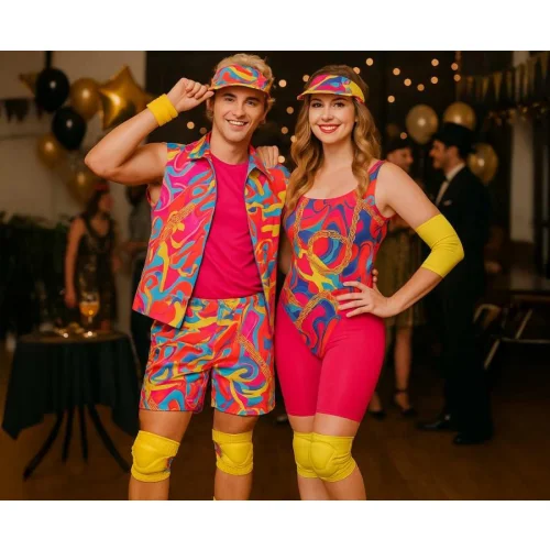 STDO Zestaw dla dorosłych Rolkarka Lata 80' ,M