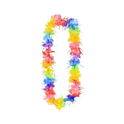 Naszyjnik hawajski, kolorowy z frędzelkami