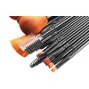 Pędzle do makijażu 12 szt czarne - zestaw