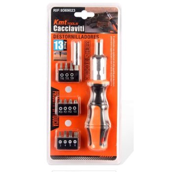 Zestaw śrubokrętów z mechanizmem zatrzaskowym KMT