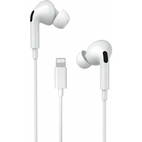 Słuchawki douszne Lightning z mikrofonem białe